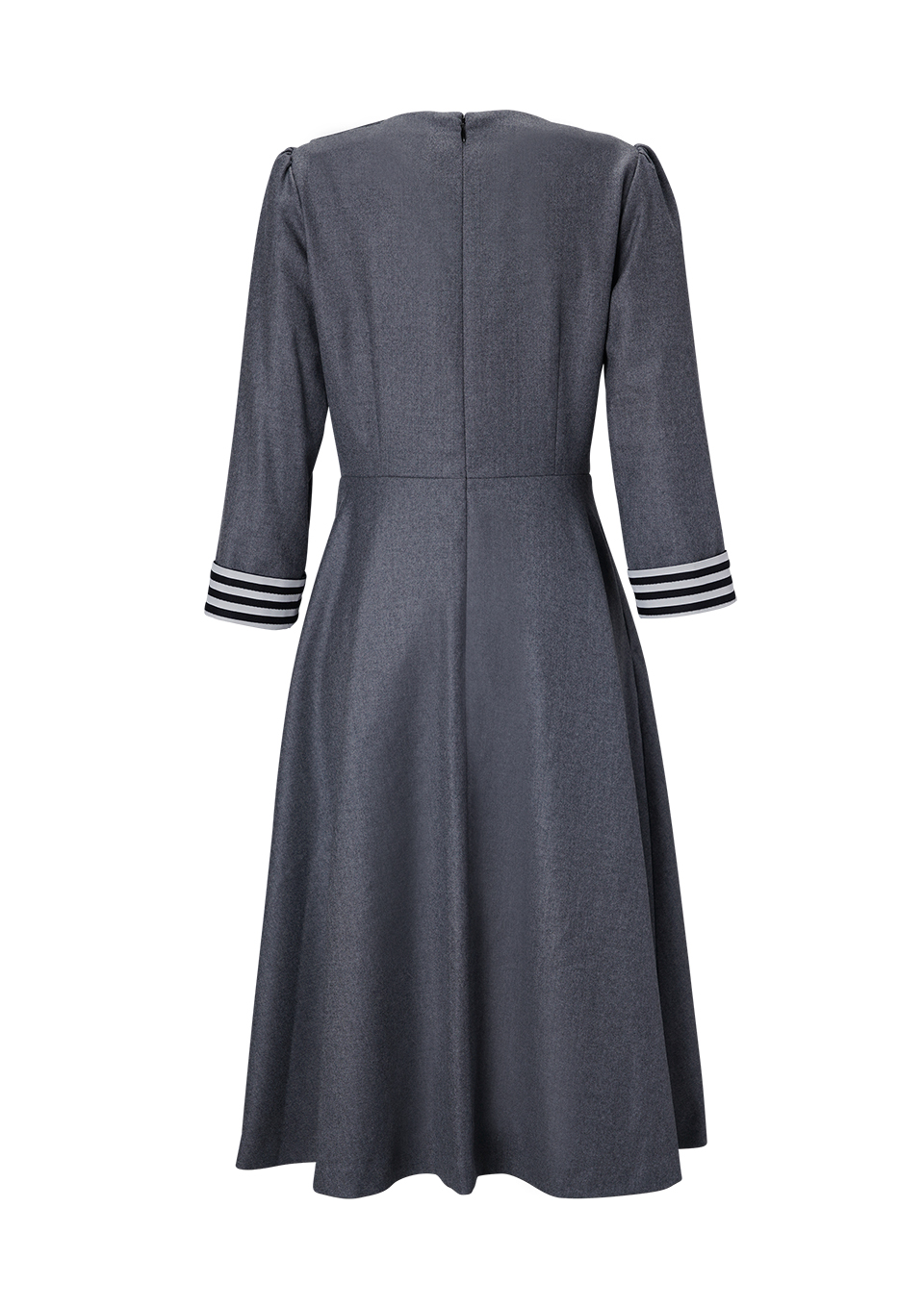 W FRONT WOOL DRESS